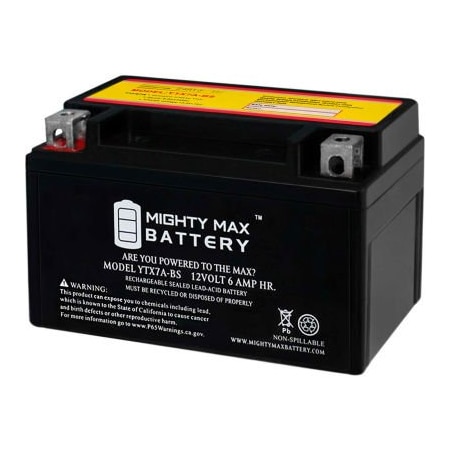 Ecom Group Inc Mighty Max Battery YTX7A 12V 6AH / 105CCA Battery YTX7A-BS